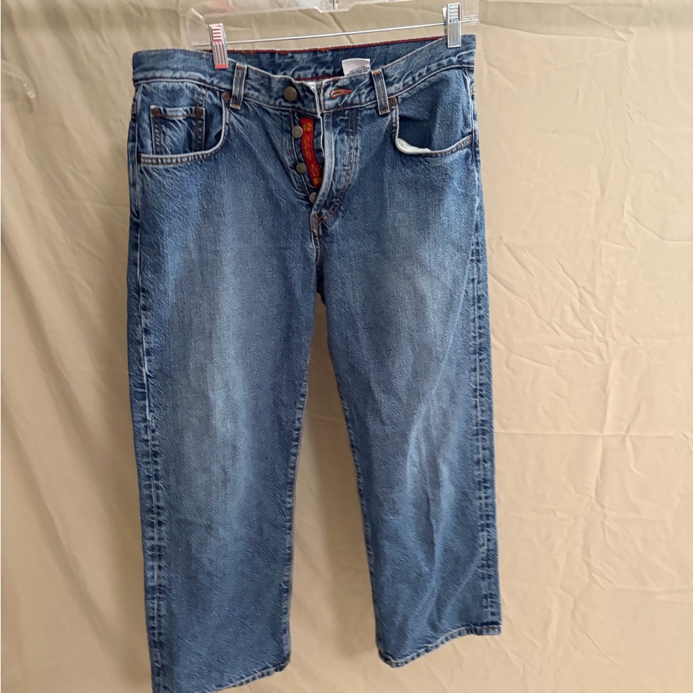 Lucky Brand Dungarees  Button Fly Jeans Women’s 12/31 Crop